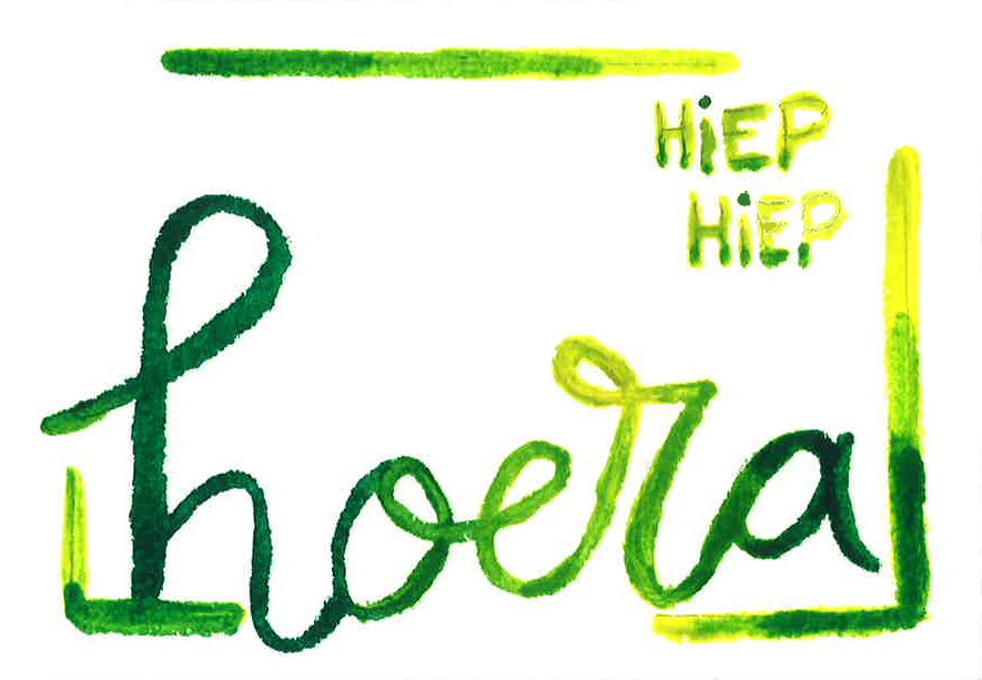 Verjaardag | Hiep Hiep Hoera (Groen)